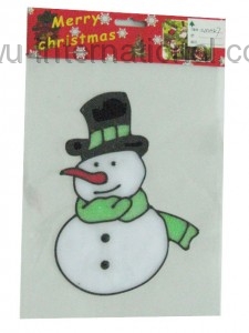 M027 snow man sticker photo