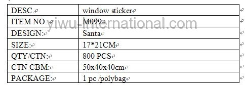 M099 santa sticker details