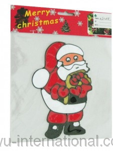 Santa Xmas Window Sticker Photo