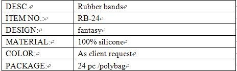 fantasy rubber bands info.