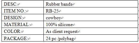 cowboy rubber bands info.
