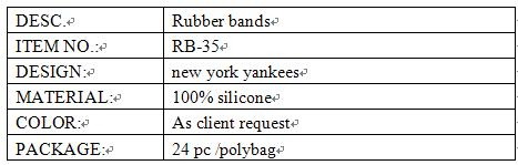 new york yankees rubber bands gift info.