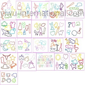 mixed design rubber bands photo