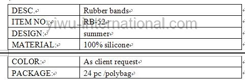 summer rubber bands