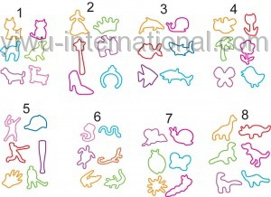 lovely mixed design rubber bands photo