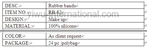 barbie seies rubber bands toys info.