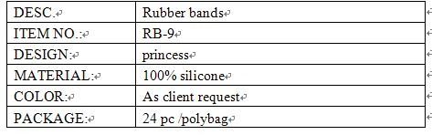 princess rubber bands toys info.