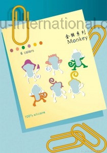 monkey design rubber bands photo