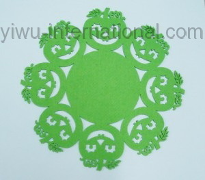 Green apple felt decoration Photo
