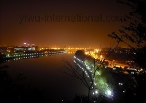 yiwu china night view photo