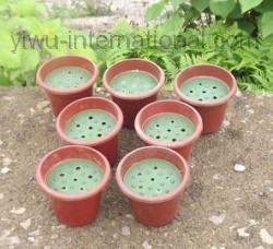 Low-cost multi-purpose plastic flower pot 13cm from yiwu producer