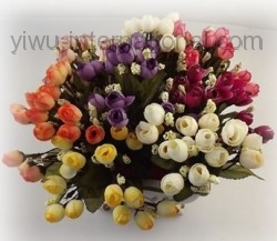 yiwu 5 stems 15 heads small camellia other colors