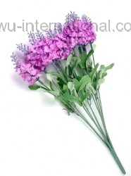 yiwu simulation flower factory wholesale 5stems 10 heads artificial flower Lavender