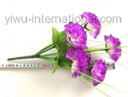 7 heads carnation from yiwu simulation flower market
