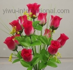 12 heads spring bud simulation rose from yiwu flower market