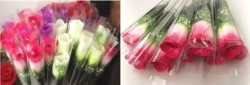 single head valentine's day artificial rose from yiwu manufacturer
