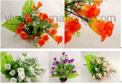 12 Heads Small Spring Bud Rose Yiwu Flower Trade