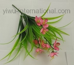 Yiwu Silk Flower Factory Wholesale Orchid Cymbidium 