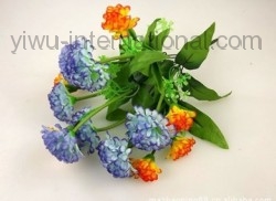 Yiwu China Flower Trade sell 7 Heads Silk Chrysanthemum 