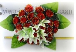 Yiwu Simulation Flower Trade Wedding Bride  Holding Silk Flower