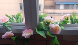Yiwu Simulation Flower Producer sell Silk Rattan Rose 