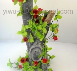 Yiwu China Flower Wholesale 2 Meters Silk Small Rose Rattan