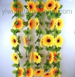 Yiwu China Artificial Flower Wholesale Sunflower Heliotrope Cane