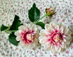 Yiwu Manufacturer of Silk Flower Sell 3 Heads Fragant Poeny