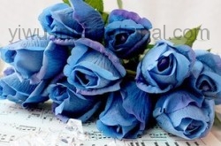 Yiwu China Factory of Flower sell single Blue Rose