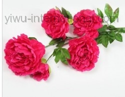 Yiwu China Wholesale of Simulation Flower sell 5 Heads Poeny