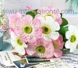 Yiwu China Trade  Simulation Flower of 10 Heads Cherry Sakura