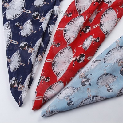 Yiwu 2017 Spring Summer New Fashion Women 's Fabric Chiffon Printing Women Long Dress Fabric Cloth