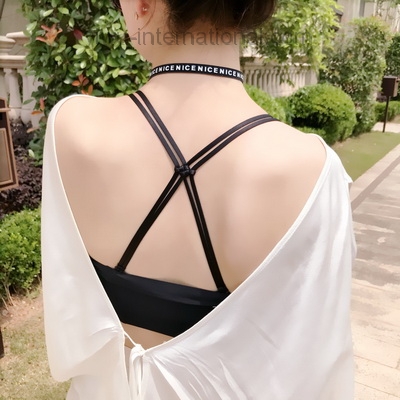 Chinese Style Cross Non-slip Shoulder Strap Double Knot Underwear Sexy Wide Hook Bra Straps Egypt Market Trade