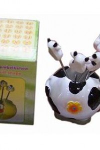 FF-7 yiwu cute cow forks handicraft