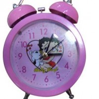 CK-3 yiwu pink color clock home ornament