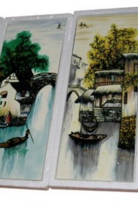 AT-11 yiwu Ceramics landscape painting decoration