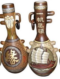 AT-15 yiwu chinese style pottery bottle decoration