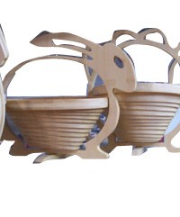 DYU-2 yiwu bamboo fruit basket kitchen unit