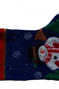 chr-1 yiwu snow man chirstmas stocking craft