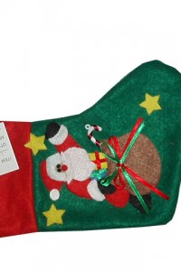 CHR-5 yiwu green christmas stocking gift