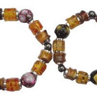 BRC-5 yiwu golden beads bracelet present