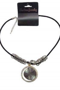 NEC-10 yiwu necklace with round pendant jewelry