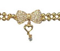 BRC-22 yiwu bracelet with bowknot and heart shaped