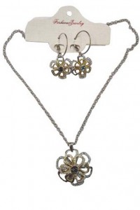 NEC-4 yiwu exquisite flower pendant necklace jewelry