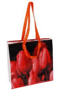 SPB-14 yiwu non-woven rose printed shopping bag