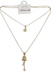 NEC-31 yiwu bell necklace gift 