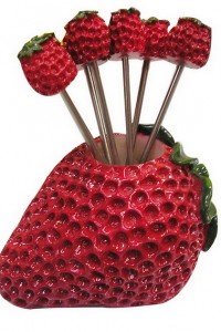 FF-12 yiwu strawberry fruit forks home gift