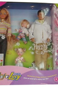 20973 yiwu family doll toy set