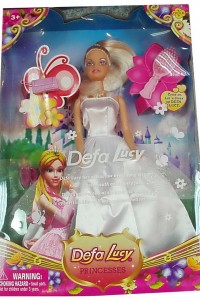 8063-1 yiwu white dress girl doll