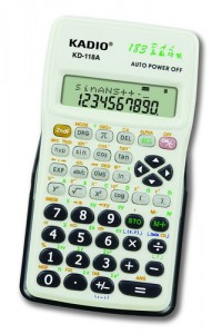 KD-118A kadio white pocket calculator 